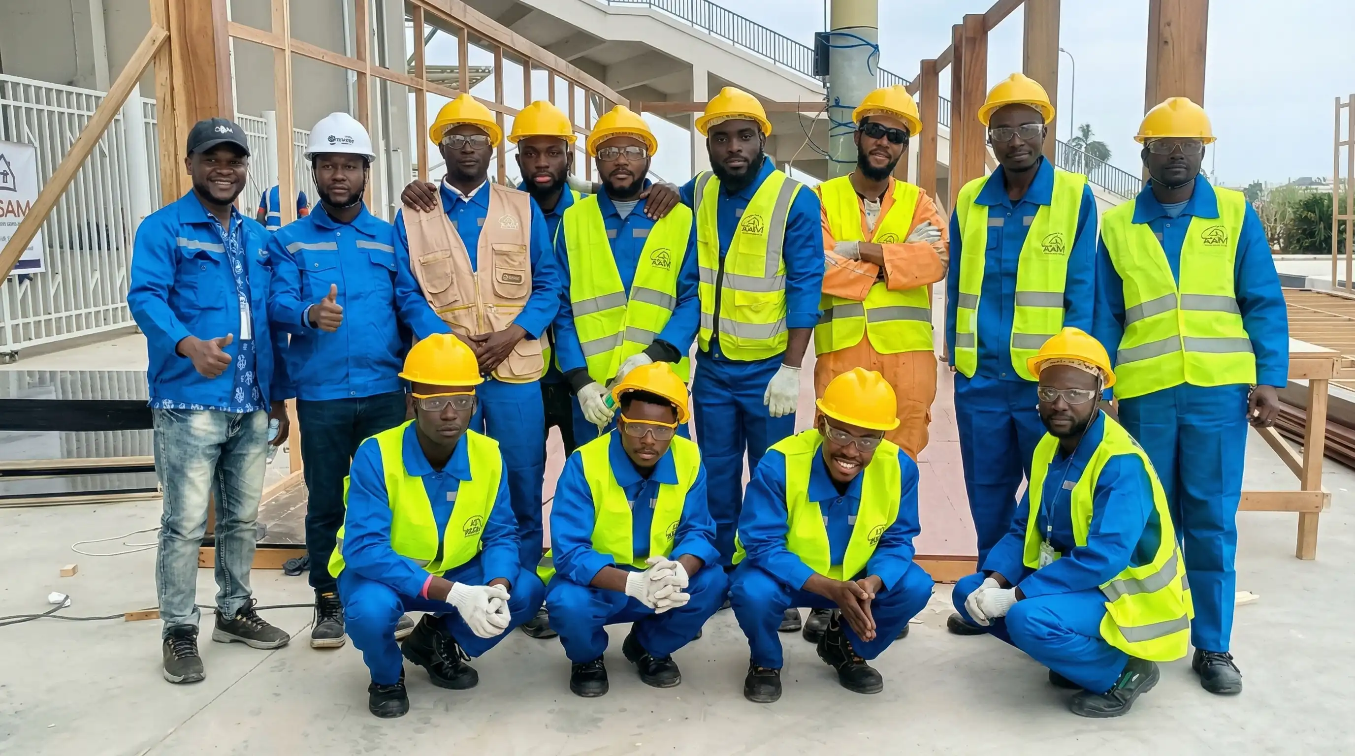 Fotografia de grupo da equipa YSAM